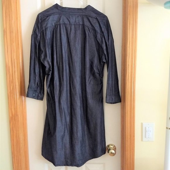 vintage y2k Nau dark wash chambray shirtdress EUC 🎈HOST PICK 🎈 - Picture 2 of 9